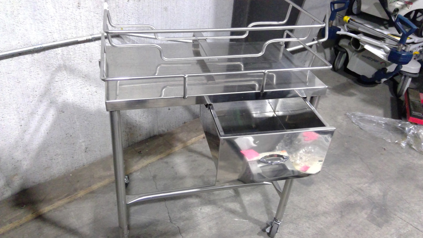 Stainless Steel Bassinet w/ Changing Station, Used, 1/ea