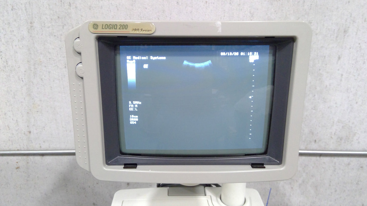 LOGIQ 200 Pro Series Ultrasound with Probe, Used