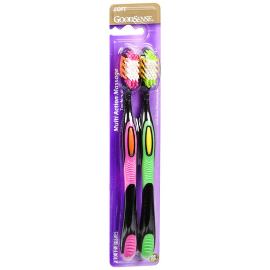 Toothbrushes, Adult, Multi Action Massage, Soft, 36/Case