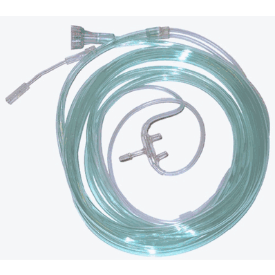 Oral/Nasal Sampling Cannula 10 Ft. Tubing Adult, 25Box