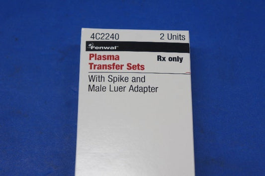 Set Plasma Transfer 2 Units With Coupler And Male Luer Lock Disposable/Single Use, Latex Free, 2/Box