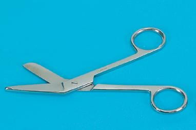 Lister Bandage Scissors, 5-1/2" Stainless Steel, Floor Grade Instrument, New, 60/Box - 1776496