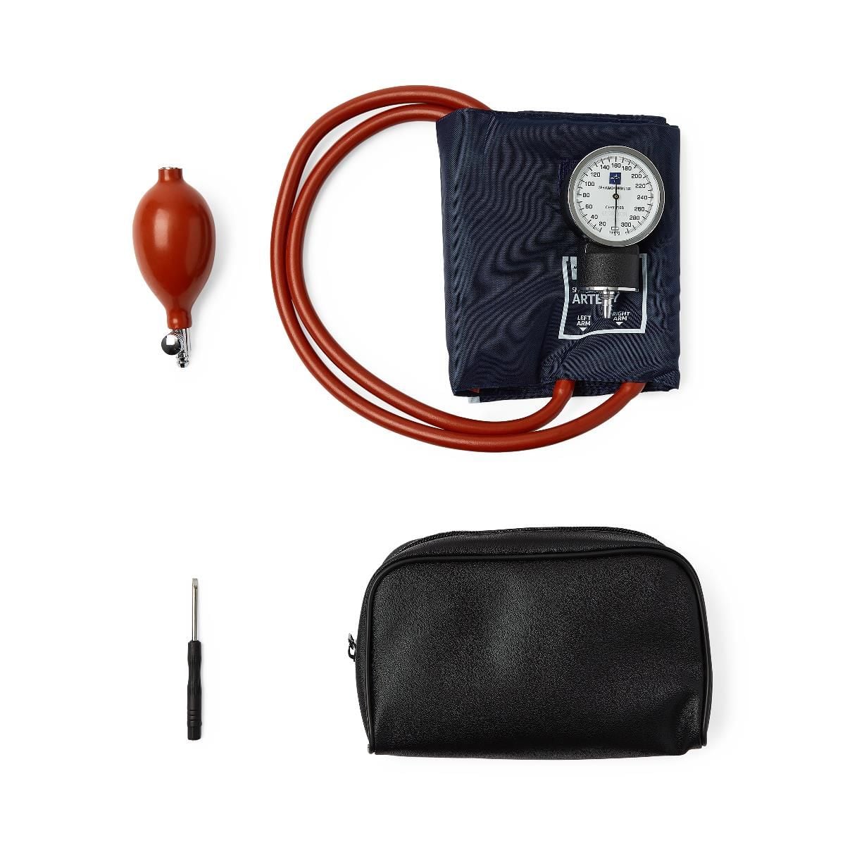 Aneroid Sphygmomanometer, Handheld, Latex Free, Neoprene, Adult, 1/Box
