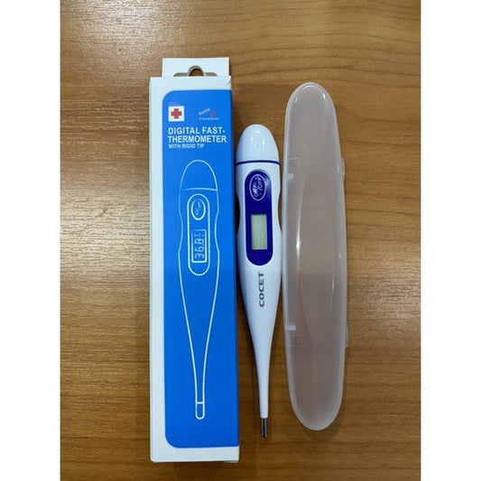 Digital Fast Thermometer, Rigid Tip w/Case, 28/Box