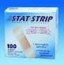 Stat Strip Sheer Adhesive Bandages 1" x 3" Sterile, 100/Box