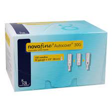 Novofine Autocover Safety Needle, 30G x 1/3", Disposable, 100/Box