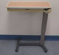 Hill-Rom Split-Top Over Bed Table 34" x 15" x 45"H Used
