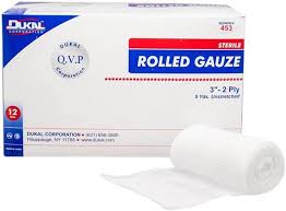 Rolled Gauze, 3" x 5yds., 2-Ply, Sterile, 96/Case