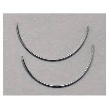 Anchor Stainless Surgical Needles, French Spring Eye, 1/2 Circle Taper Point, Sterile, 144/Box
