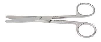 Operating Scissors, 6 1/2" Straight, Blunt/Blunt, Each