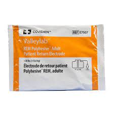 Electrode, REM Polyhesive Adult Patient Return, 9', 42/Box