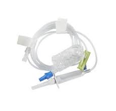 Primary Plum Extension Set, Single Channel Cassette, Secure Lock, 107", Sterile, 50/Box