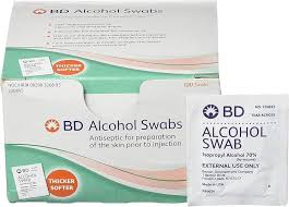 Alcohol Swabs, 4-Ply, Individually Wrapped, 100/Box, 3 Boxes/Pack