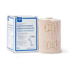 Short Stretch Bandage w/Clips 3.15" x 5.47yds, Non-Sterile, 20/Box