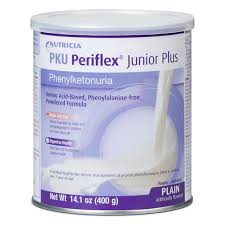Nutricia PKU Periflex Junior Plus, Plain Flavor, 14.1 oz. Can Powder, Each