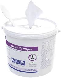 Oxivir Tb Wipes, 11" x 12", Expired/Discounted, 160 Wipes/Tub 4 Tubs/Case