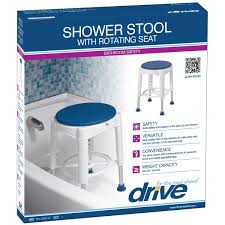 Shower Stool w/Rotating Seat, New, 1/Box