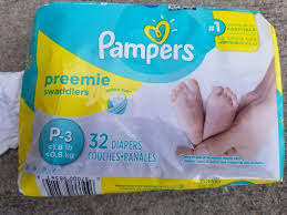 Pampers Swaddlers Newborn Diapers P-3 1.8 Lb. 32/Pack