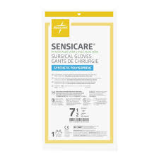 Surgical Gloves, Sensicare PI w/Aloe Vera, Synthetic Polyisoprene, Size 7 1/2, 25 Pairs/Box