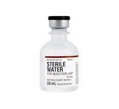 Sterile Water For Injection, USP, 20 mL Vials, 100/Case