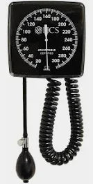 Sphygmomanometer Wall Mounted Aneroid Adult w/8ft Tubing, 1/Box