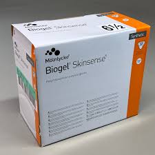 Surgical Gloves, Biogel Skinsense Synthetic, Size 6.5, Sterile, 50 Pairs/Box