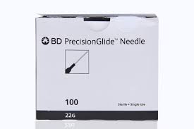 Precision Glide Needle, 22G x1 1/2", Sterile, 100/Box