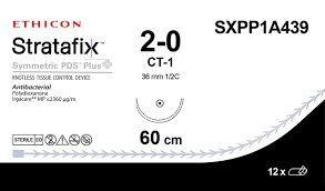 2-0 Stratafix Symmetric PDS Plus Knotless Tissue Control Device, 24" CT-1 Taper, Expired/Discounted, 12/Box