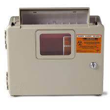 Sharps Container Cabinet, Wall Enclosure, New, 1/Box