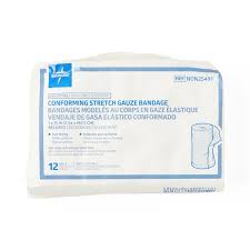 Conforming Gauze Bandages. Non-Sterile 1" x 75", 12/Pack