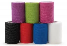 Self-Adherent Cohesive Wrap, 3" x 5yds, Color Pack, Non-Sterile, 24/Box