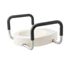 Toilet Seat Riser With Arms 3.5", Elongated, 1/Box