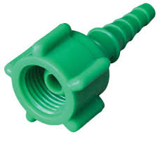 Flow Meter Adaptor (Green) for Threaded Gas Outlets, 50/Box
