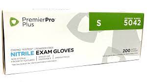 Exam Gloves, PremierPro Plus, Nitrile Small, 200/Box