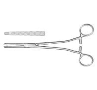 Heaney-Rezek Hysterectomy Forceps, 8 1/2" Straight Cross Serrated, Each