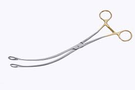 Kaiser-Pilling Ring Forceps, Long Jaw Curved On Side, 12 1/8", Each