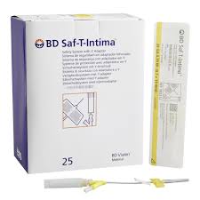 Saf-T-Intima Safety System With Y Adapter, 24GA x 0.75", Sterile, 25/Box