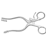 Weitlaner Retractor, 4 1/2", 2x3 Prongs 16mm Deep Blunt, Each