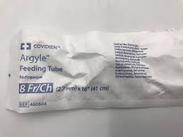 Argyle Feeding Tube Radiopaque 8Fr x 16", Sterile, 50/Box