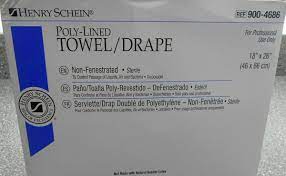 Towel/ Drape 18"x26", Poly-Lined, Non Fenestrated, 50/Box