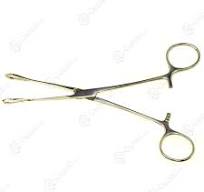 Foerster Sponge Holding Forceps 7" Straight Serrated Jaws, Matte Finish, Each