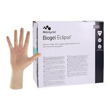 Surgical Gloves, Biogel Eclipse Latex, Size 8 1/2, 50 Pairs/Box