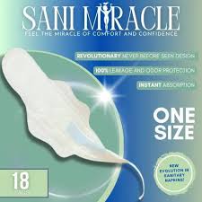 Sani Miracle Sanitary Napkins, 18/Box