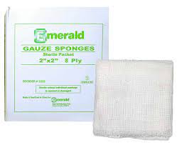 Gauze Sponges, Non-Sterile 3"x 3" 12-Ply 200/Pack 4000/Case