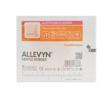 Allevyn Gentle Border Dressing, 3" x 3", 40/Box