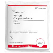 Instant Hot Pack, Medium 6" x 6.5", Single-Use, 40/Box
