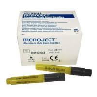 Monoject Blunt Cannula w/Aluminum Hub 19 Ga x 1.5" Sterile, 25/Box