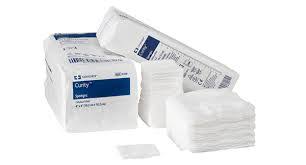 Curity Cellulose Filled Sponge, 4"x4", Non Sterile, 100/Pack