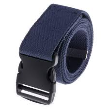 Gait Belt w/Plastic Buckle, 2" x 52", Blue, 6/Box