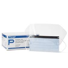 Procedure Mask Fluid Resistant Extended Shield, 100/Case